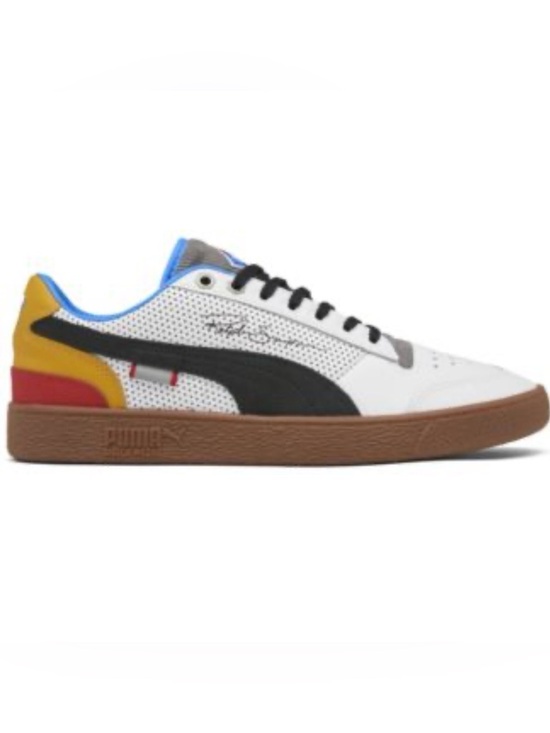 Puma Other - Puma White Low-Top Sneaker with Black Formstrip and Brown Gum Sole